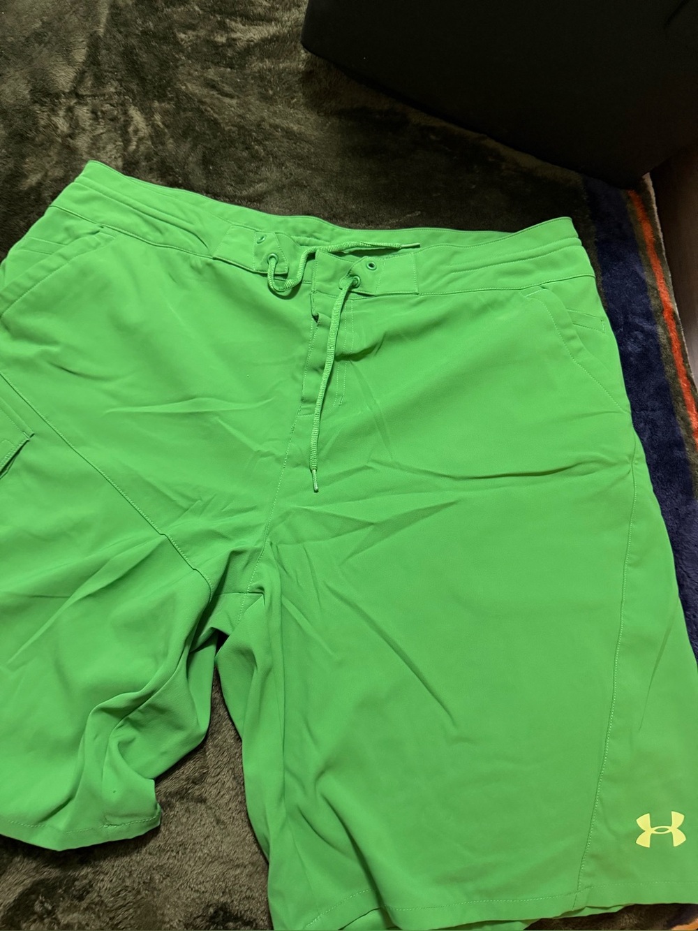 Under Armour Men's Bright Green Athletic Swim Shorts